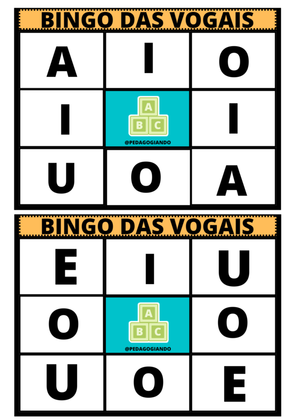 bingo das vogais