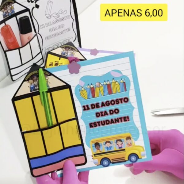 dia do estudante,estudante,11 de agosto, painel, painel dia do estudante,recursos pedagógicos,atividades infantis