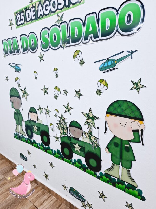 painel dia do soldado, dia do soldado, 25 de agosto,painel soldado