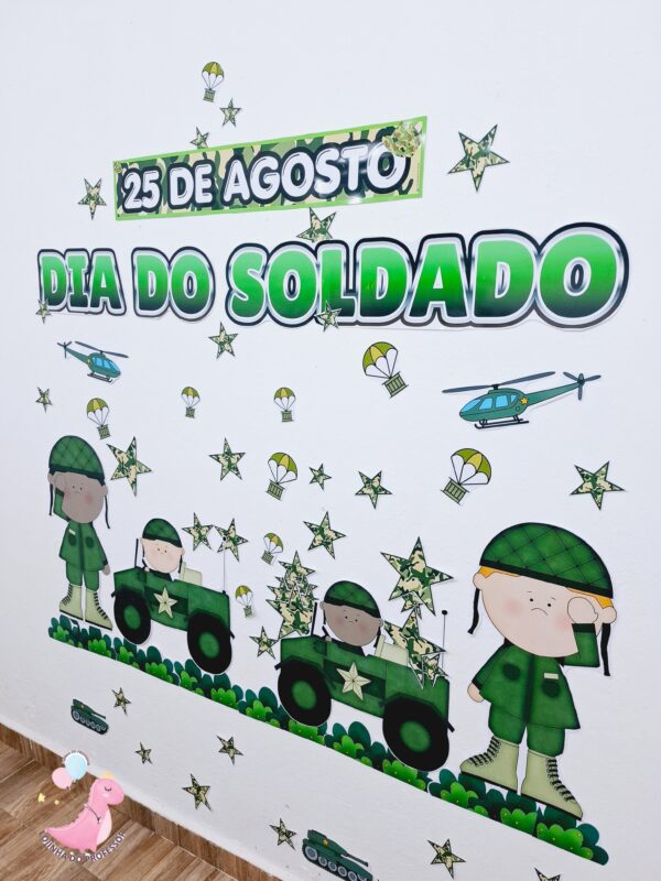 painel dia do soldado, dia do soldado, 25 de agosto,painel soldado