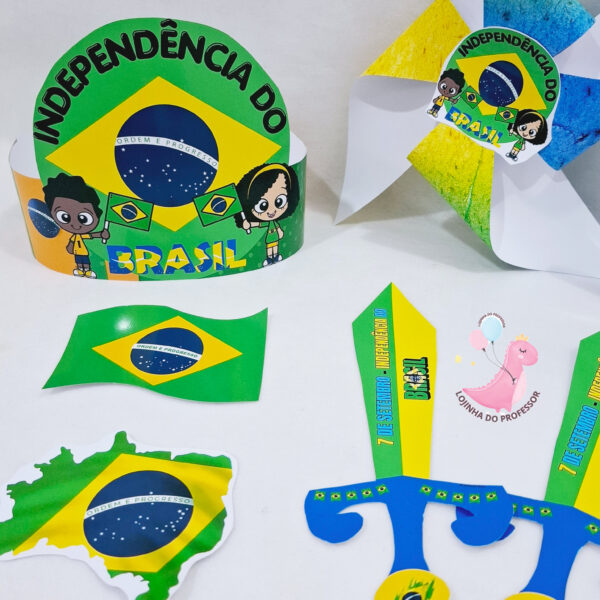 KIT DIA DA INDEPENDÊNCIA, independência do brasil, 7 de setembro, brasil