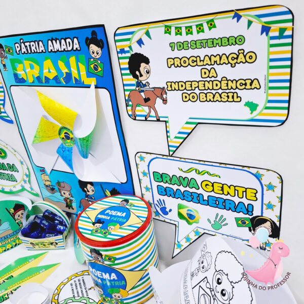 independência do Brasil, Brasil, 7 de setembro,semana da pátria,KIT ESOLAR ,escola,