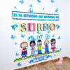 setembro azul, setembro surdo, libras,líbgua de sinais,painel dia do surdo, 26 de setembro dia do surdo