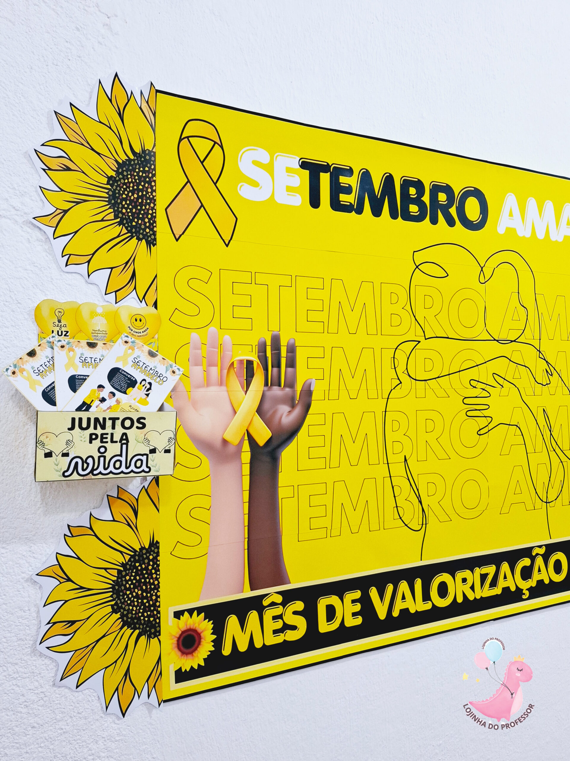 Painel Setembro Amarelo- abraço – Lojinha do Professor