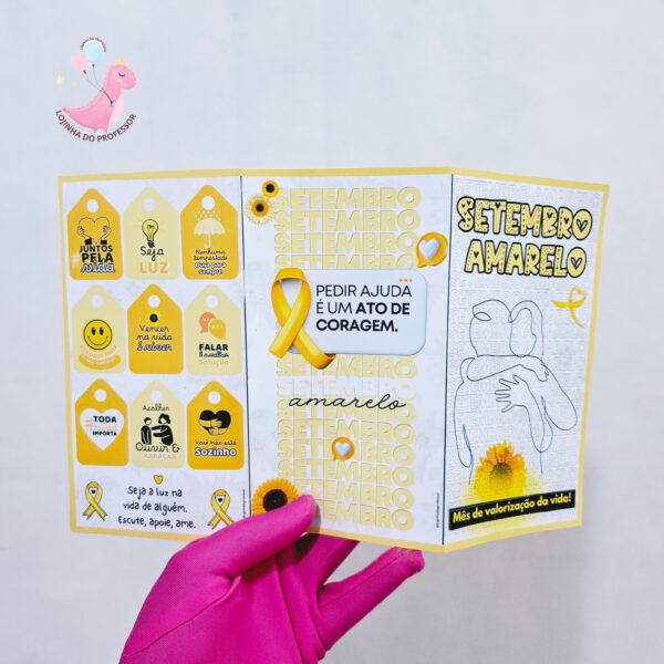 setembro amarelo, folder setembro amarelo, recurso pedagógico