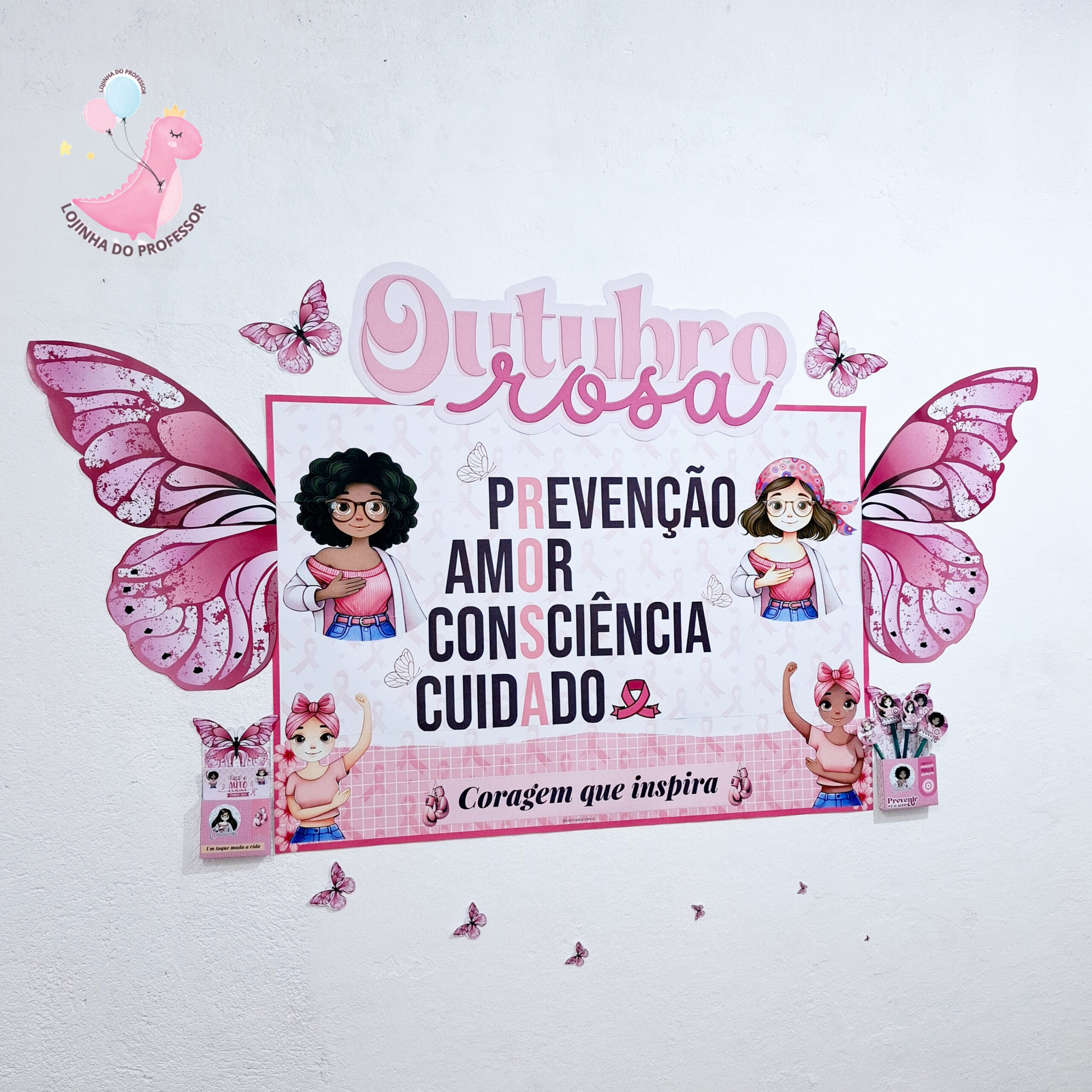 outubro rosa, painel outubro roa, painel câncer de mama, saúde da mulher
