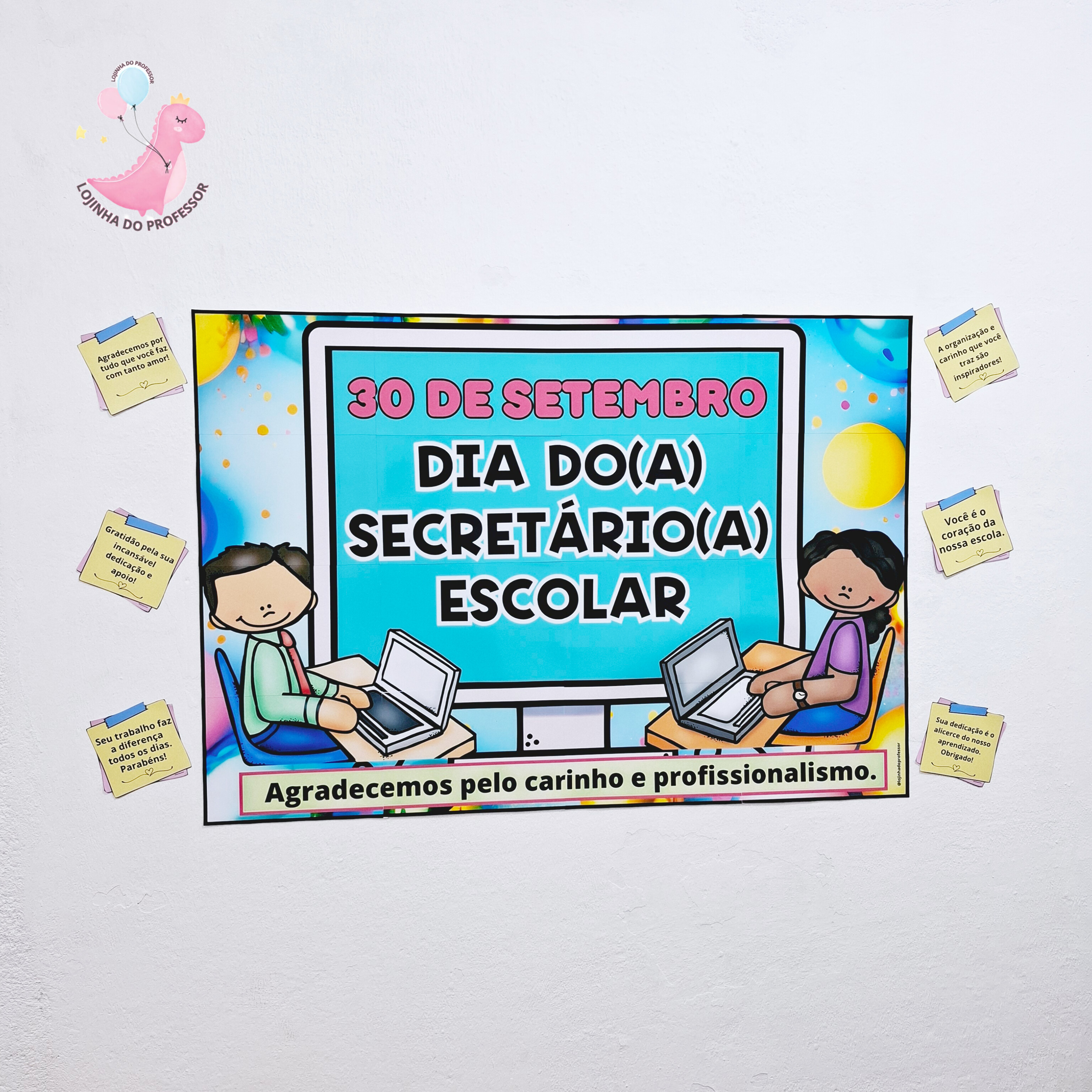 secretário escolar, dia do secretário escolar, secretária escolar, painel para escola