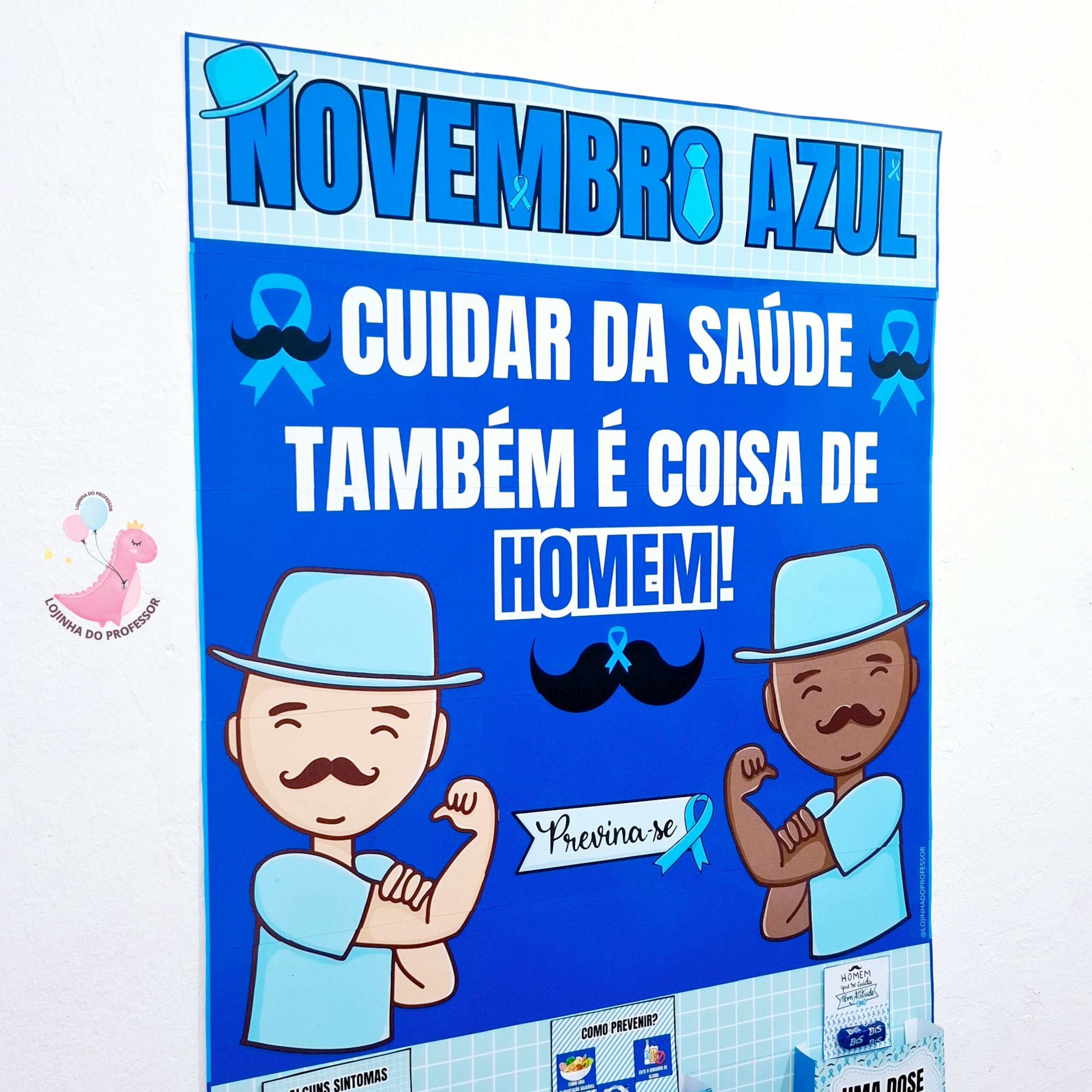 Novembro Azul-painel – Lojinha do Professor