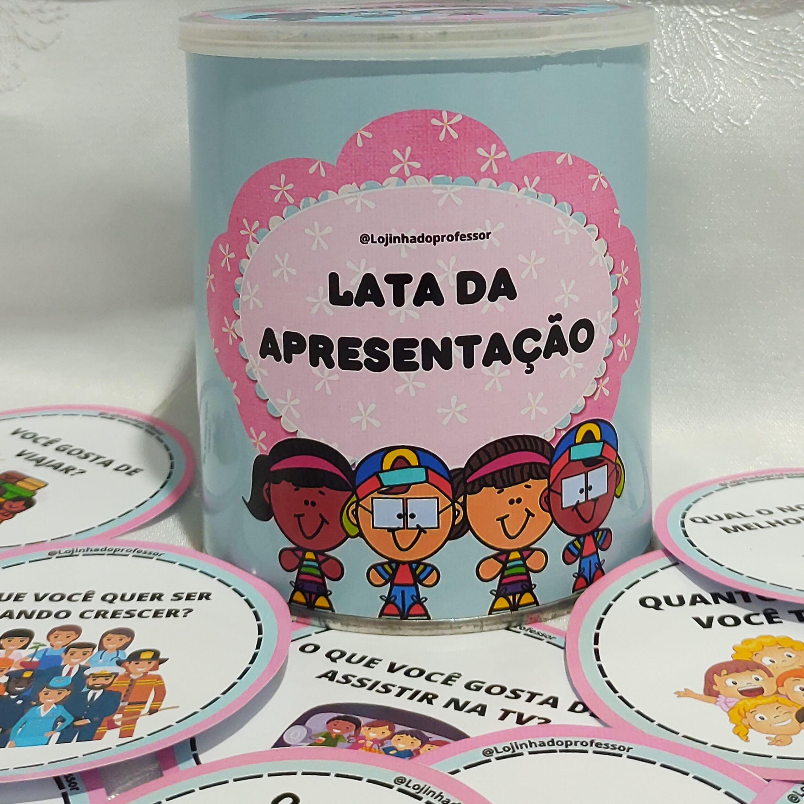 LATA DA APRESENTAÇÃO – Lojinha do Professor