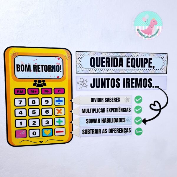 Matemática da vida - painel equipe escolar