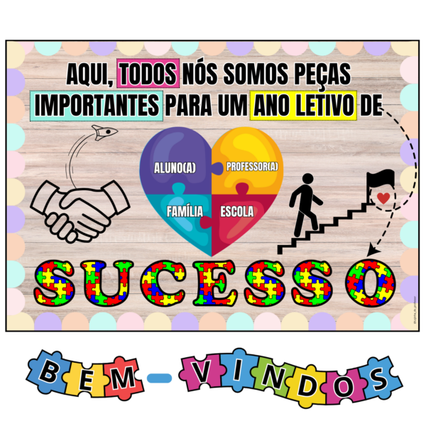 Somos peças importantes-painel acolhimento