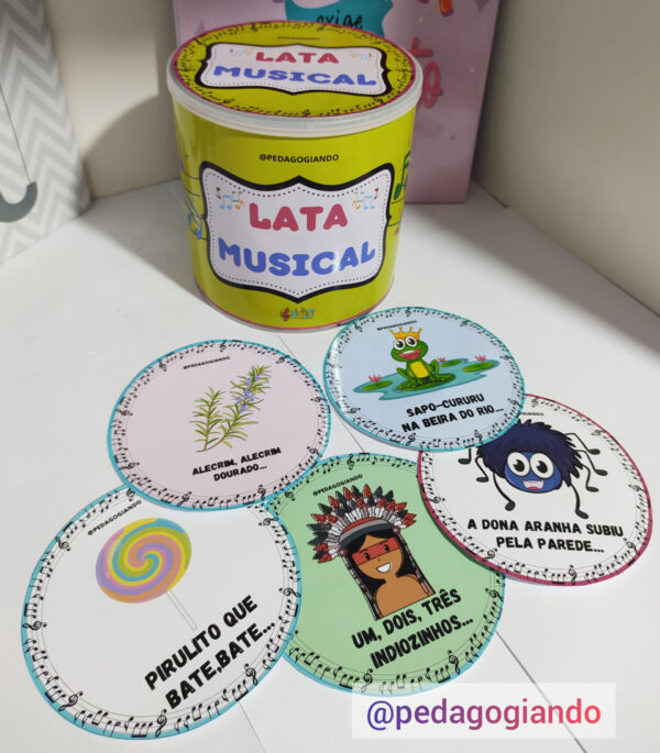 lata musical, lata da música, recurso musical,música,Lojinha do professor, recursos pedagógicos, professor, educação, atividades infantis, alfabetização,professora, professor,recursos lúdicos, lojinha,ensino fundamental,pedagogo,pedagoga,dicas de atividades infantis,