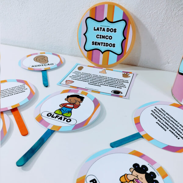 os cinco sentidos, lata os cinco sentidos , partes do corpo alfabetização,professora, professor,recursos lúdicos, lojinha,ensino fundamental,dicas de atividades, atividades gratuitas para educação infantil, recurso pedagógico gratuito para professores, material para professores,