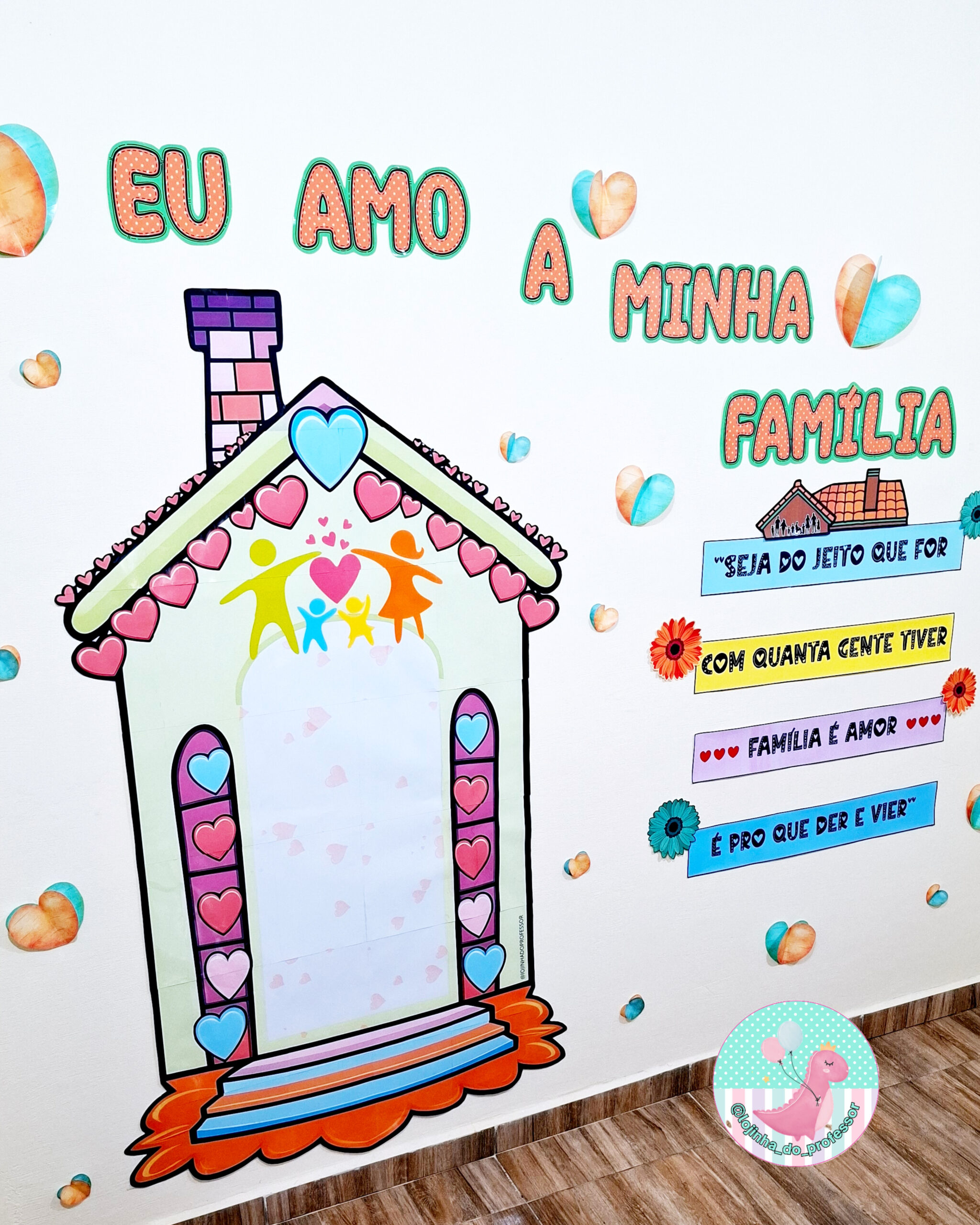 Mural para foto- Dia da família – Lojinha do professor