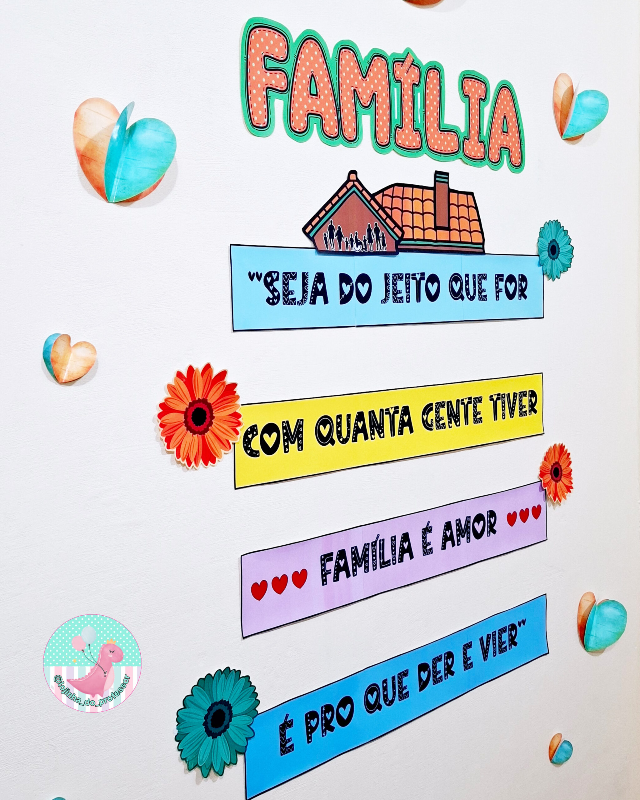 Mural para foto- Dia da família – Lojinha do Professor