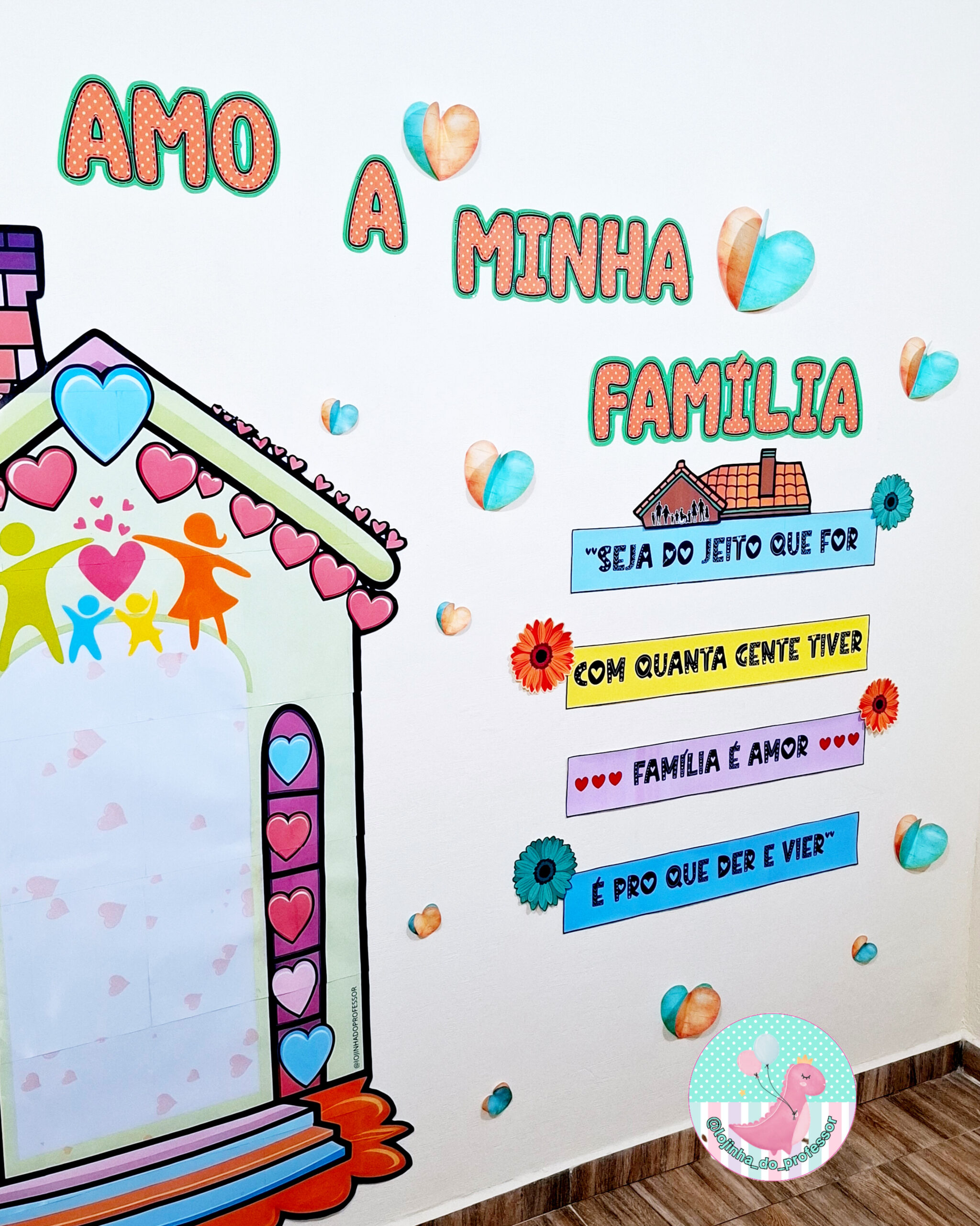 Mural para foto- Dia da família – Lojinha do Professor