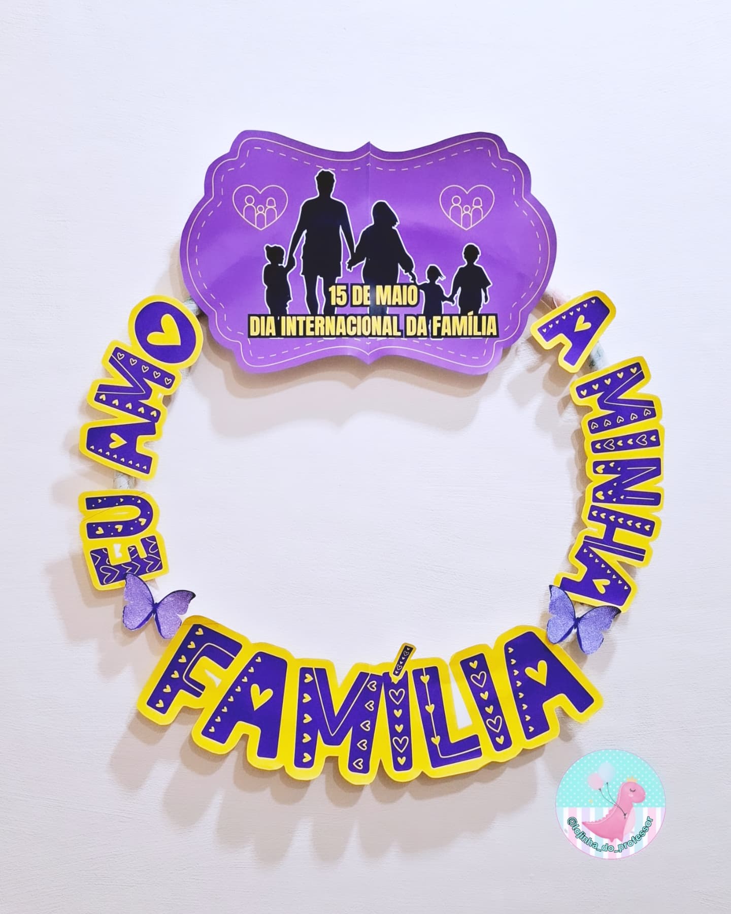 Bambolê para foto- Dia da Família – Lojinha do Professor