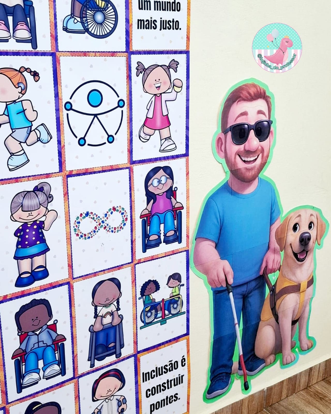 Inclusão-mural para foto – Lojinha do Professor