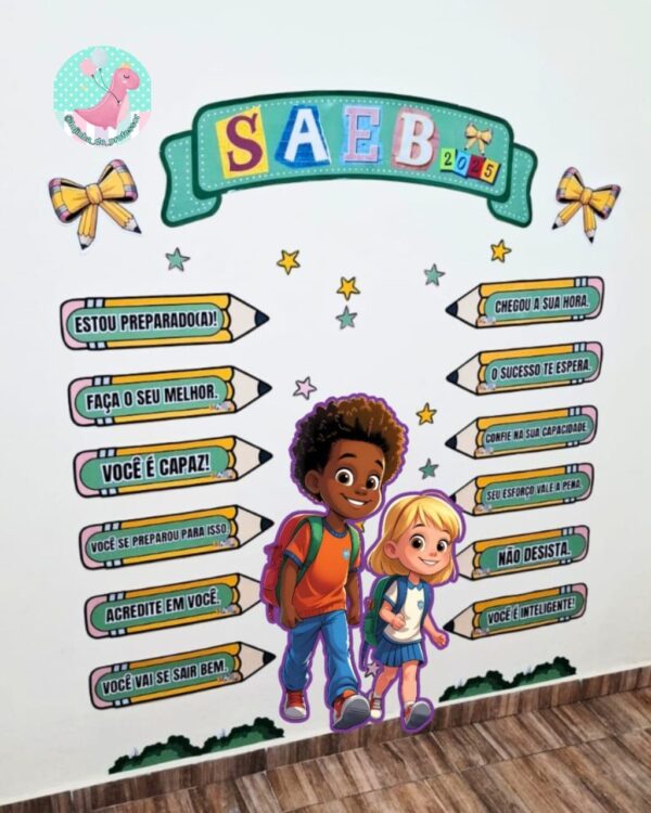 mural para foto saeb,folder saeb,cartão saeb,saeb 2025, painel saeb 2025, kit saeb 2025, SAEB, sistema de avaliação da educação básica,semana de avaliações, prova final, avaliação externa, painel saresp,dia de prova,boa prova, semana de avaliação, spaece, boa prova, dia de prova, incentivo para prova,saeb 2025