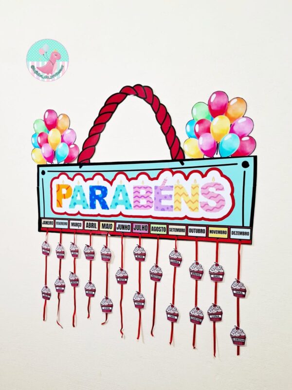 aniversariantes cupcake, cartaz aniversariantes, cartaz para salala de aula, ornamentação para sala de aula, lojinha do professore, recursos pedagógicos, educação, pedagogia, pedagoga , professores, professora, professora criativa, dicas para professores