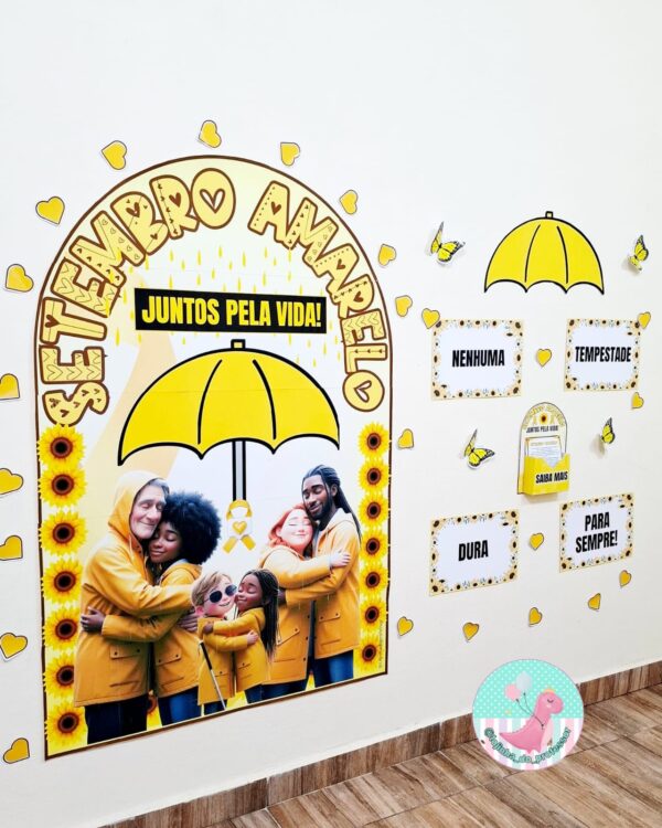 mês de prevenção ao suicídio, valorização da vida,setembro amarelo,painel setembro amarelo,painel setembro amarelo, caixa mimo setembro amarelo, espelho das afirmações setembro amarelo,setembro amarelo