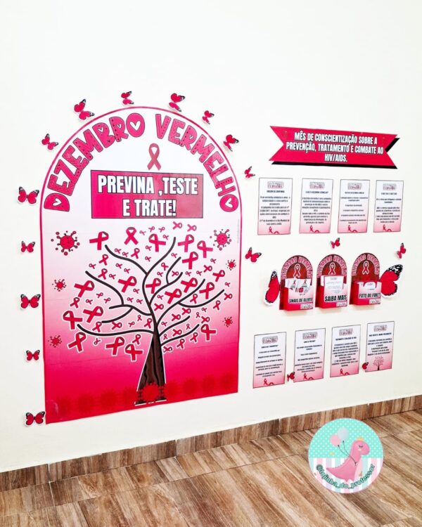 campanha dezembro vermelho, painel dezembro vermelho, dezembro vermelho,vermelho, hiv, teste hiv, doenças sexualmente transmissívies,Lojinha do professor, recursos pedagógicos, professor, educação, atividades infantis, alfabetização,professora, professor,recursos lúdicos, lojinha,ensino fundamental,pedagogo,pedagoga,dicas de atividades infantis,