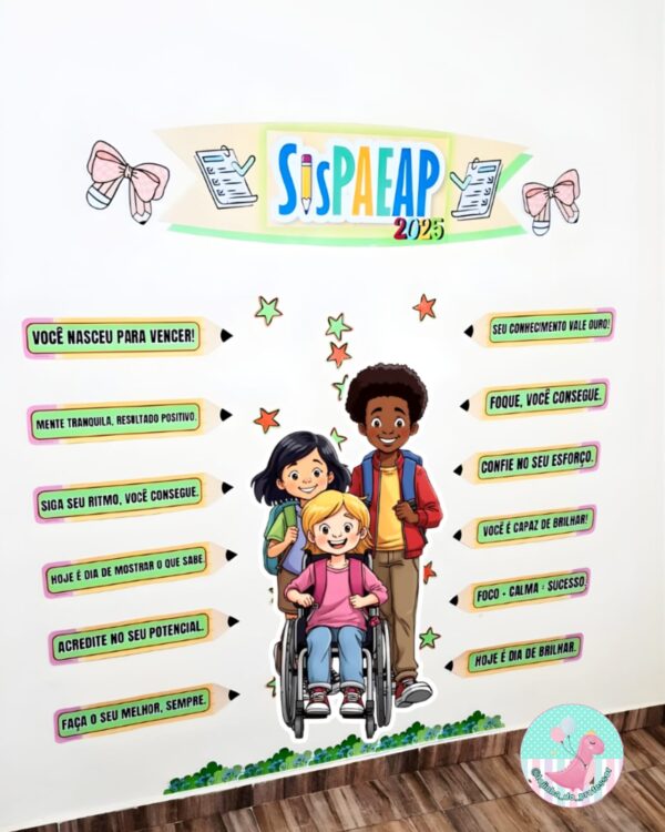 caixa mimo sispaeap,SISPAEAP PAINEL 2025,MURAL PARA FOTO SARESP,saeb,semana de avaliações ,semana de provas, avaliações externas, enem, spece,dia de prova, boa prova, inventivo para provs, contagem regressiva para prova,saego,SAEPI,PAINEL SPAECE,SARESP-PAINEL SARESP