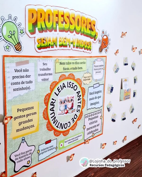 Minuto de Reflexão – Painel de Acolhimento para Professores | Educação