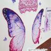 Painel Mulher Borboleta com poema e asas para foto decoração Dia da Mulher painel grande feminino