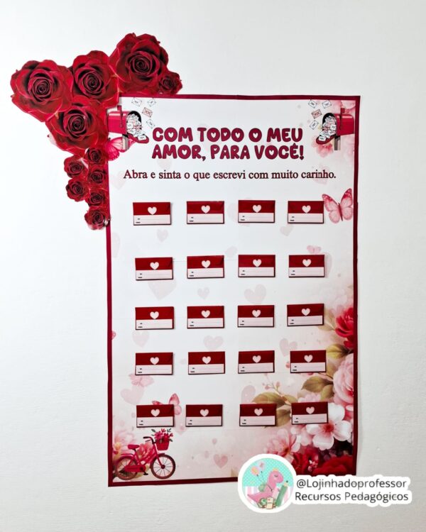 Painel Interativo – Cartas com Amor-Dia das Mães