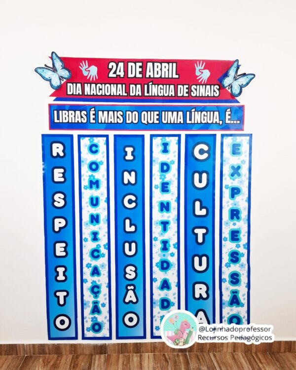 Mural Fatiado–Dia Nacional da Libras