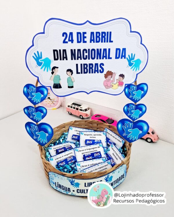 Cesto Porta Mimo–Dia Nacional da Língua de Sinais