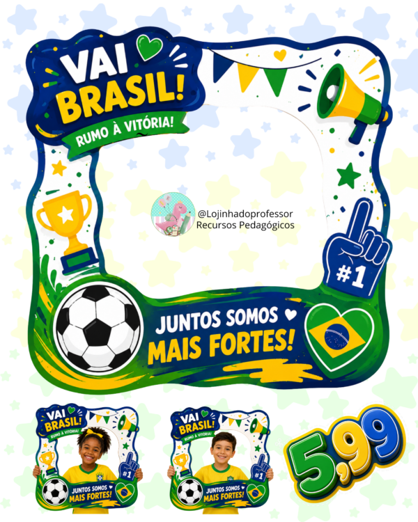 moldura para fotos copa do mundo vai brasil