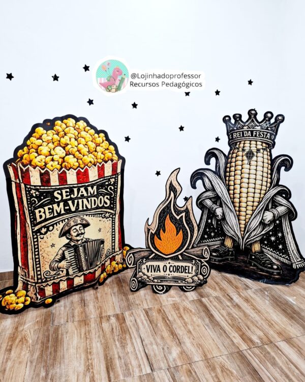 Kit Totens Gigantes Cordel–Rei da Festa