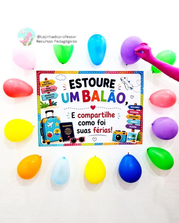 Estoure um balão- Dinâmica Alunos-Volta às Aulas