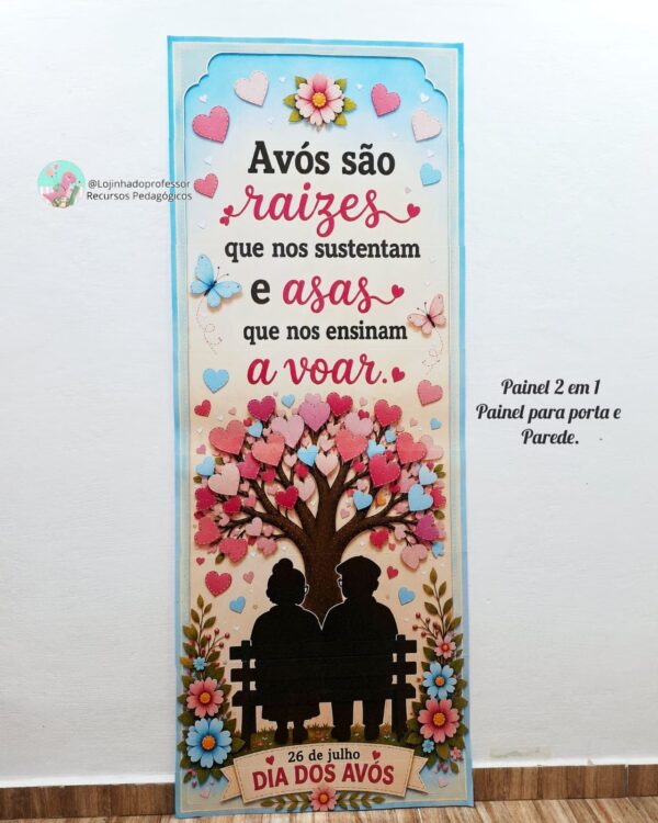 Painel 2 em 1-Porta e Parede–Dia dos Avós