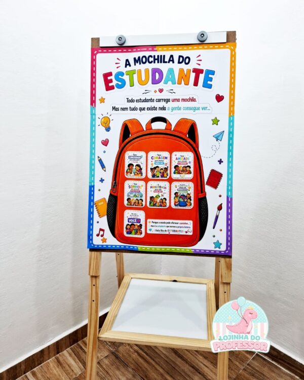 A Mochila do Estudante-História Interativa-Cavalete