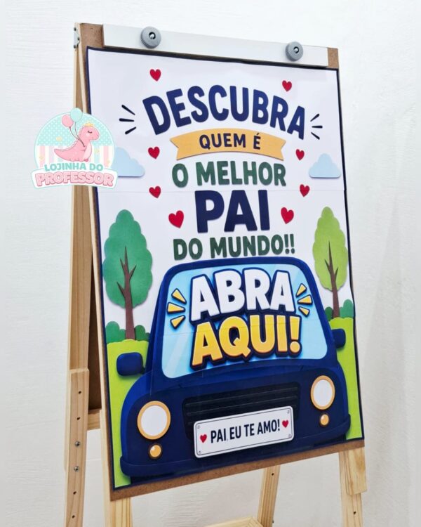 O Melhor Pai do Mundo-Dinâmica no espelho-Cavalete