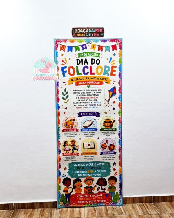 Painel 2 em 1 -Porta e Parede-Folclore