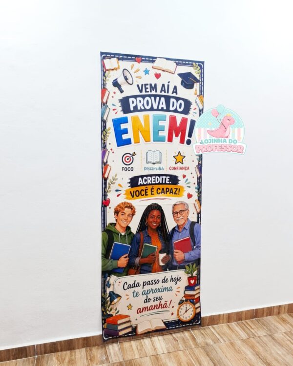 Prova do ENEM-Painel 2 em 1 -Porta e Parede