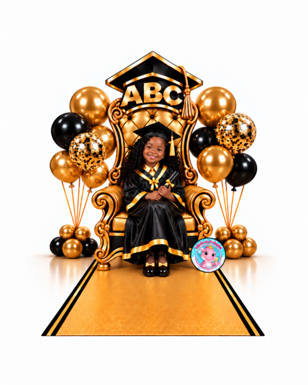 Trono para fotos ABC-Formandos-Canudo,certificado e Capelo